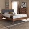 Baxton Studio Dilara Dark Grey Upholstered Walnut Finished Full Size Platform Bed 156-9407-9437 - alternate 5